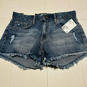 New H&M Distressed Blue Jean Shorts